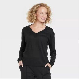 Women's Fine Gauge V-Neck Pullover Sweater